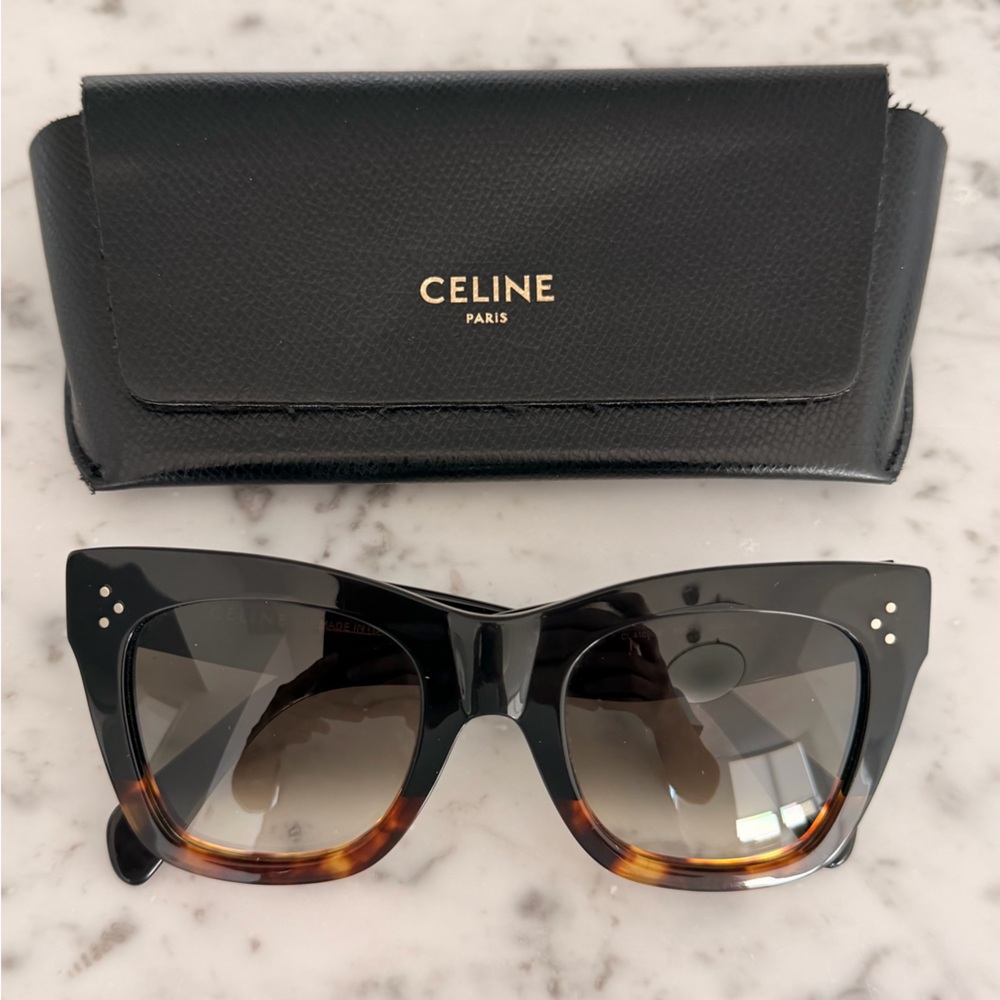 Celine Black and Tortoise Women's Sunglasses
